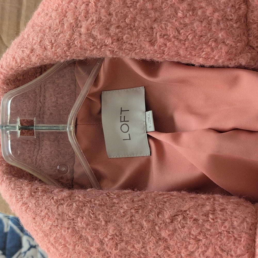 LOFT Pink Teddy Jacket